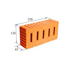 Кирпич печной рифленый М200 Русиния (Русыния) ЗБК