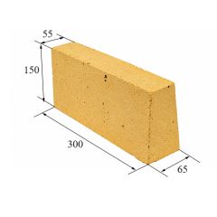 Кирпич огнеупорный Клин торцовый ША-29