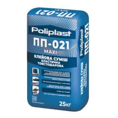 Полипласт ПП-021 Клеевая смесь эластичная толстослойная для крупноформатной плитки MAXI