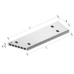 Плита перекриття з косими торцями ПК 70-12-8 К2 582 Ковальська (7м)