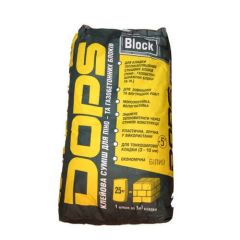 Зимовий клей для газобетону Dops Block білий