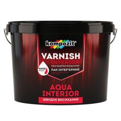 Лак интерьерный AQUA INTERIOR Kompozit шолковисто матовый 3 л. 