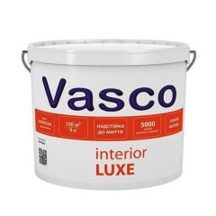 Фарба акрилова інтер'єрна Vasco Luxe біла 0,9л