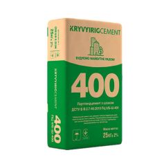 Цемент Криворізький ПЦ ІІ/Б-Ш-400, 25 кг