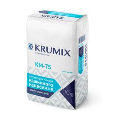 Штукатурка гипсовая машинного нанесения "МП-75 KRUMIX" 30 кг