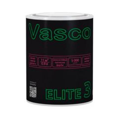 Фарба зносостійка латексна матова ELITE 3 VASCO біла 0,9 л