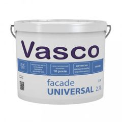 Краска фасадная Fasade Universal Vacko белая 2.7л