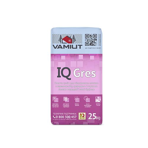 IQ Gres Клей для плитки из керамогранита и искусственного камня Vamiut
