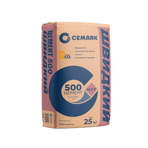 Цемент ПЦ500 Д20 CEM II/B-S 42,5 R 25 кг 1,6т CEMARK