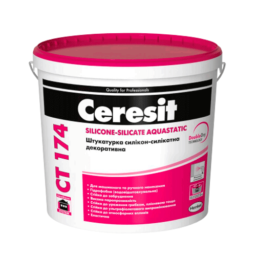 Ceresit CT 174 Штукатурка силикон-силикатная декоративная 1 мм