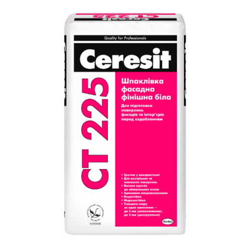 Ceresit CT 225 Шпаклевка фасадная финишная (белая)