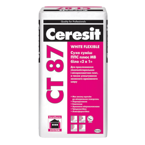 Суміш ППС плюс МВ біла «2 в 1» CERESIT CT 87