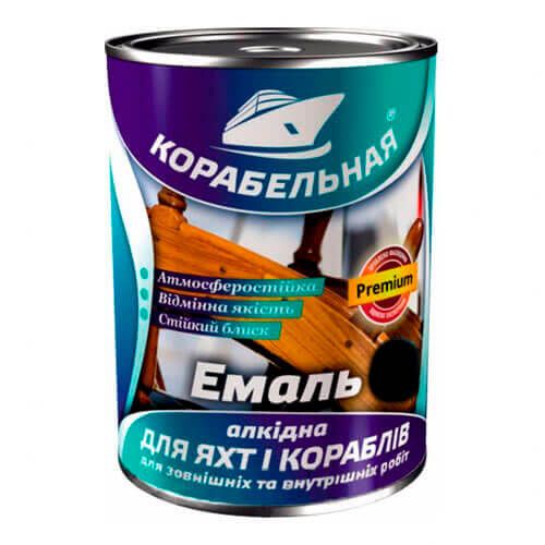Емаль алкідна Корабельна чорна 2,8 кг (фарба ПФ-115)