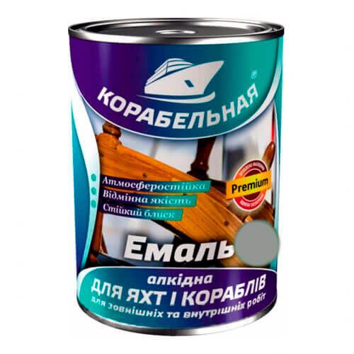 Емаль алкідна Корабельна сіра 0,9 кг (фарба ПФ-115)