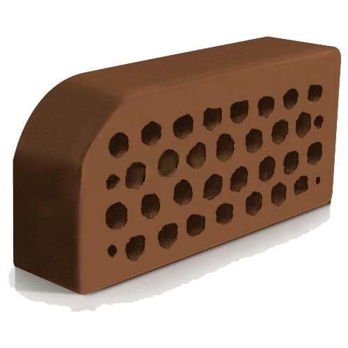 Цегла фасонна Євротон Коричнева(лицьова) ВФ-5