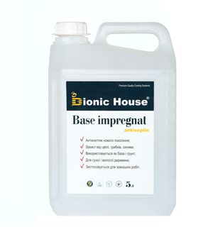 Грунтовка антисептик водний для деревини Base-Impregnat Bionic-House 1л