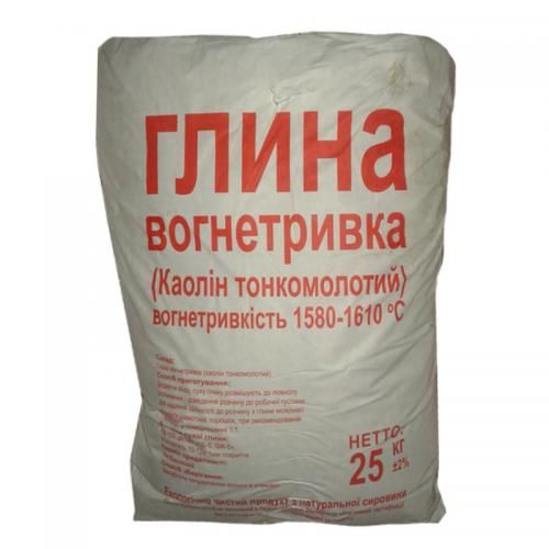 Глина огнеупорная ПГОСА класс А 25 кг