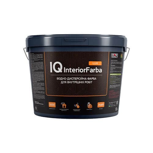Краска интерьерная акриловая Vamiut IQ InteriorFarba Lux 10 л