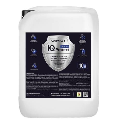 Грунтівка глибокопароникаюча гідрофобізуюча IQ Protect AQUA 10л