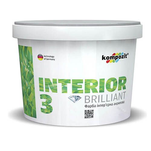 Фарба інтер'єрна INTERIOR 3 "Kompozit" 14 кг