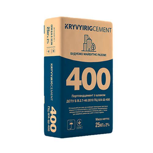 Цемент Криворізький ПЦ ІІ/А-Ш-400, 25 кг