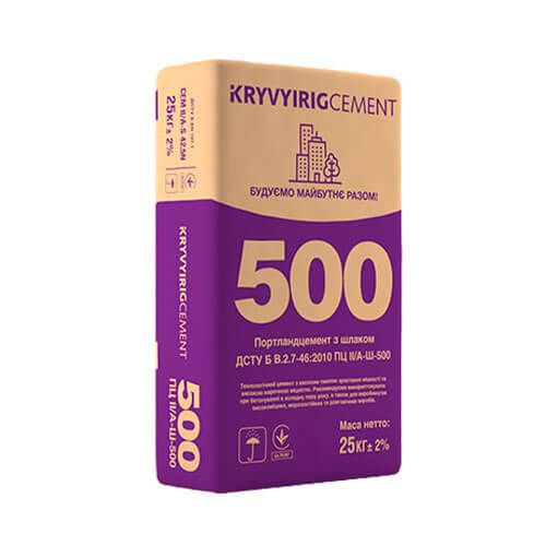 Цемент Криворізький ПЦ ІІ/А-Ш-500, 25 кг