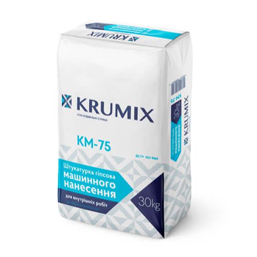 Штукатурка гіпсова машинного нанесення "МП-75 KRUMIX" 30 кг