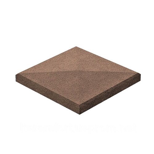 Кришка на стовпчик 480x480x80 Коричнева Золотий Мандарин