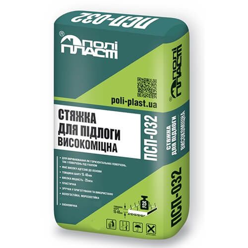 Полипласт ПСП-032 Стяжка для пола высокопрочная