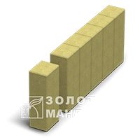 Поребрик фігурний квадрат 500х80, Золотий Мандарин