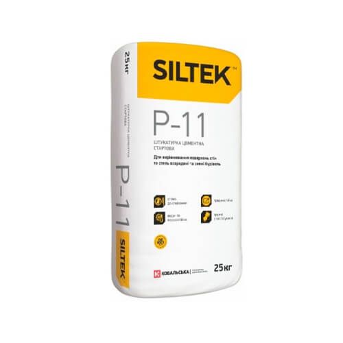 Штукатурка цементна стартова SILTEK P-11, 25 кг