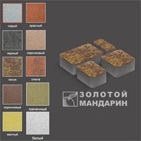 Тротуарна плитка Старе місто чорна 60мм Золотий Мандарин