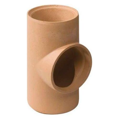 Короткий керамічний трійник для підключення 14, 90 (труба 0,33 м)