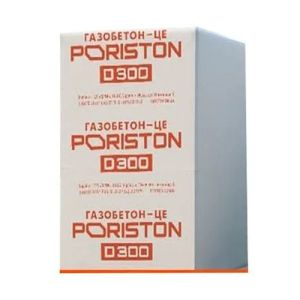 Газобетон PORISTON D300 300x200x610 (Обухов) Паз-гребень