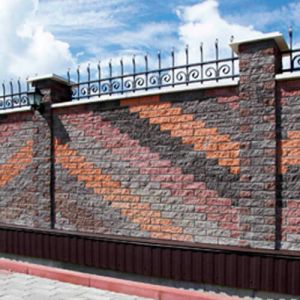Фасадный камень 225х100х65 мм угловой венге рустик Авеню