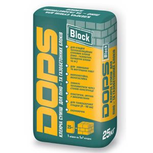 Клей для газобетону DOPS BLOCK білий