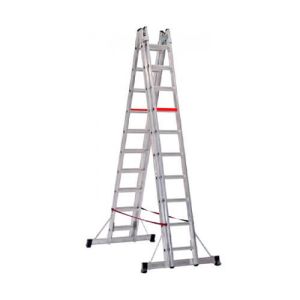 Лестница двухсекционная алюминиевая телескопическая VIRASTAR 2x6