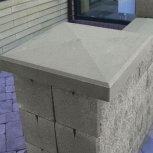 Крышка на забор и столбики серая Золотой Мандарин