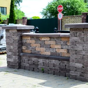 Кришка на стовпчик 380x380x70 Бордова Золотий Мандарин