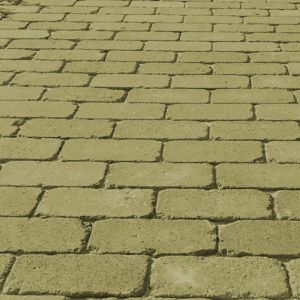 Тротуарная плитка-кирпич Антик горчичный 200х100х60 Золотой Мандарин