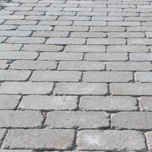 Тротуарная плитка-кирпич Антик серый 200х100х60 Золотой Мандарин